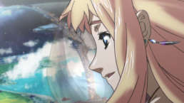 Sheryl looking out at Frontier fleet