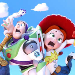 Woody, Buzz, Jessie, Forky