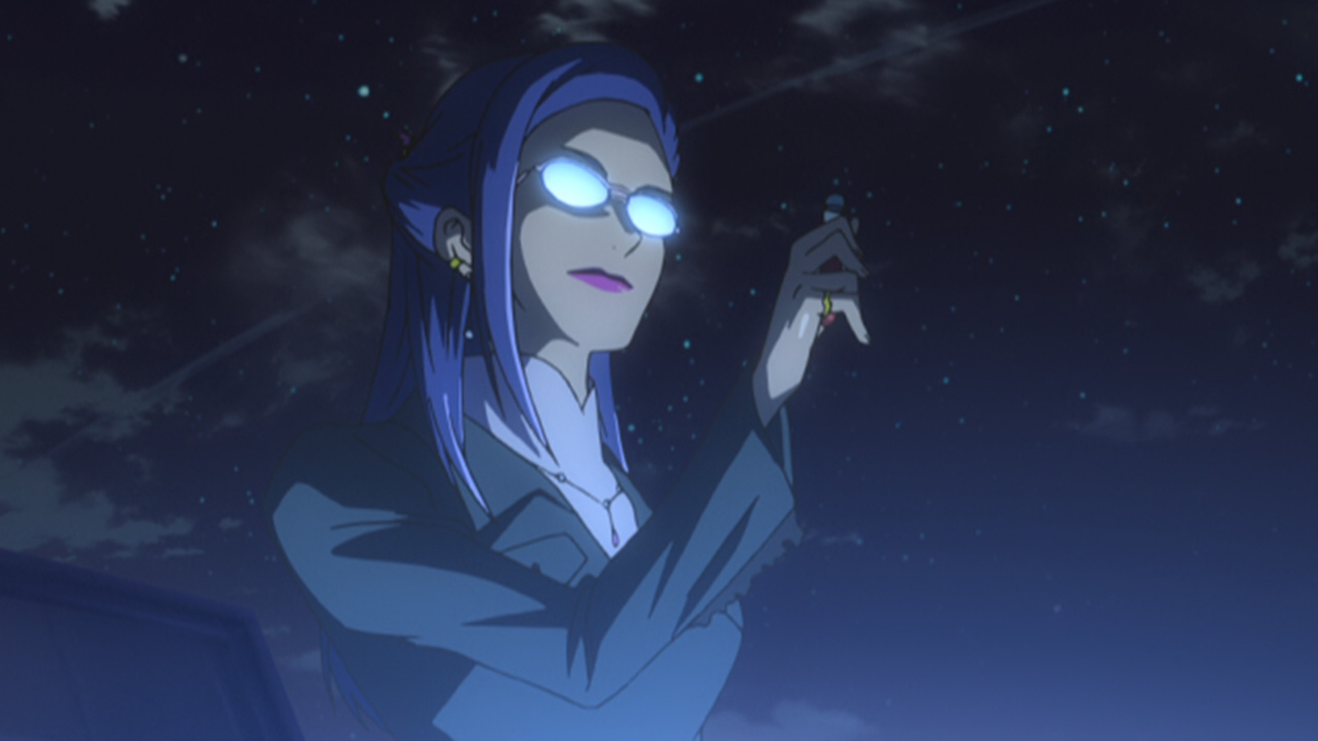 Sheryl drops blood vial