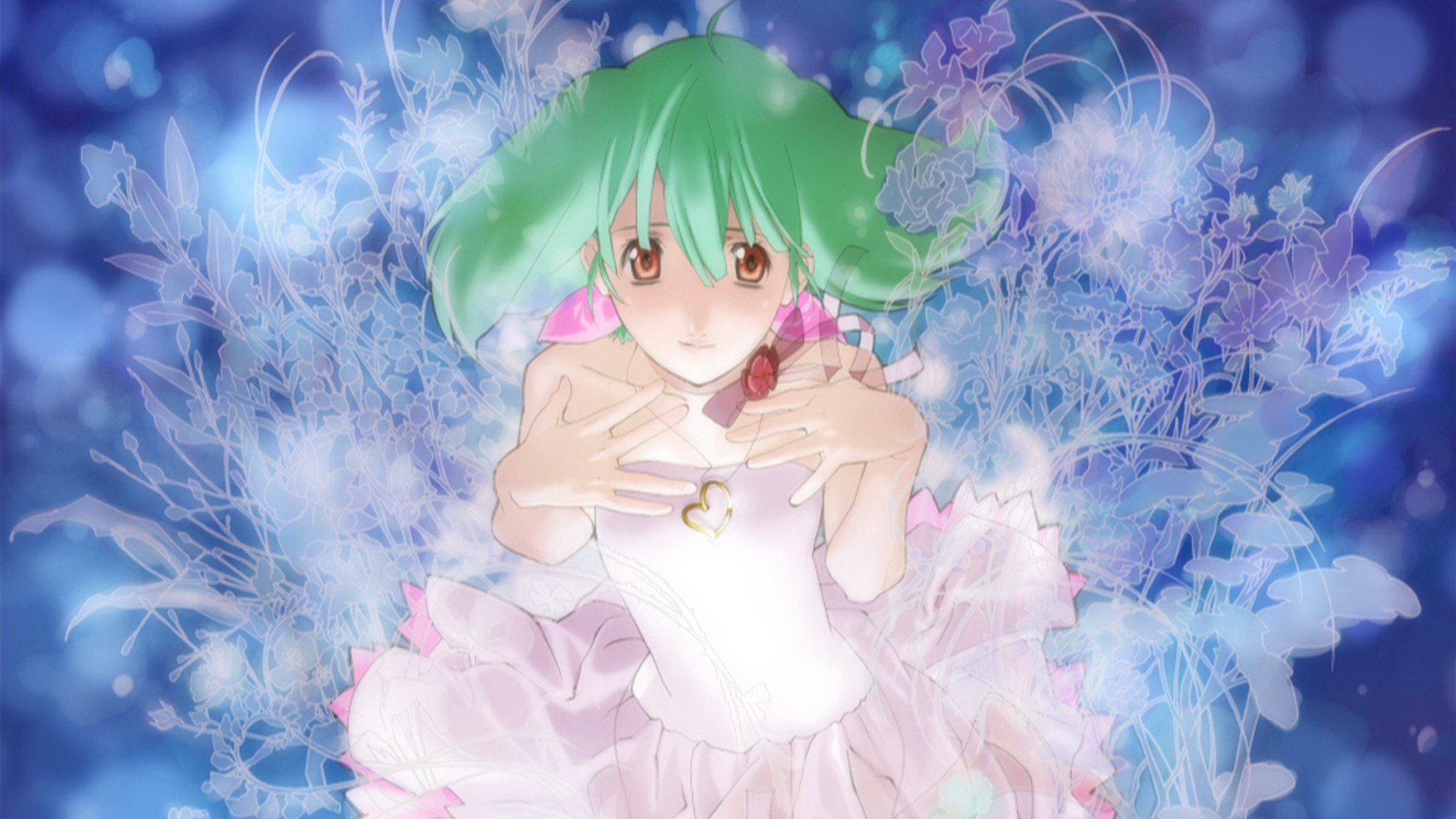 Fanciful artistic image of Ranka in flowery dress