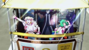 Sheryl, Alto, and Ranka on a Island 1 trolley